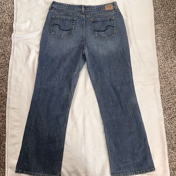 Women's Bootcut Jeans Levi's Signature Mid Rise Tag 16 M measured Size 34x30 - Picture 9 of 15